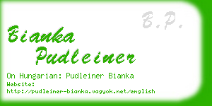 bianka pudleiner business card